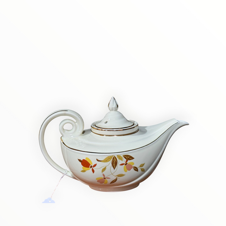 Hall China Aladdin Teapot "Autumn Leaf"