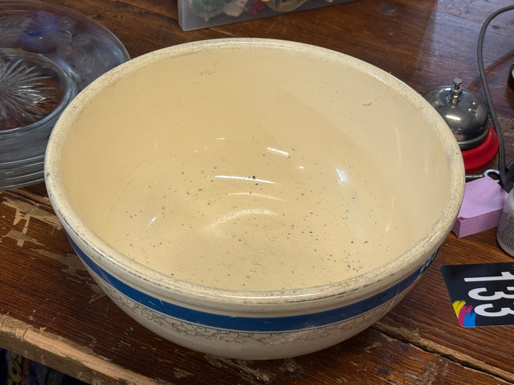 Homer Laughlin Ivy Blue Stripe Mixing Bowl
