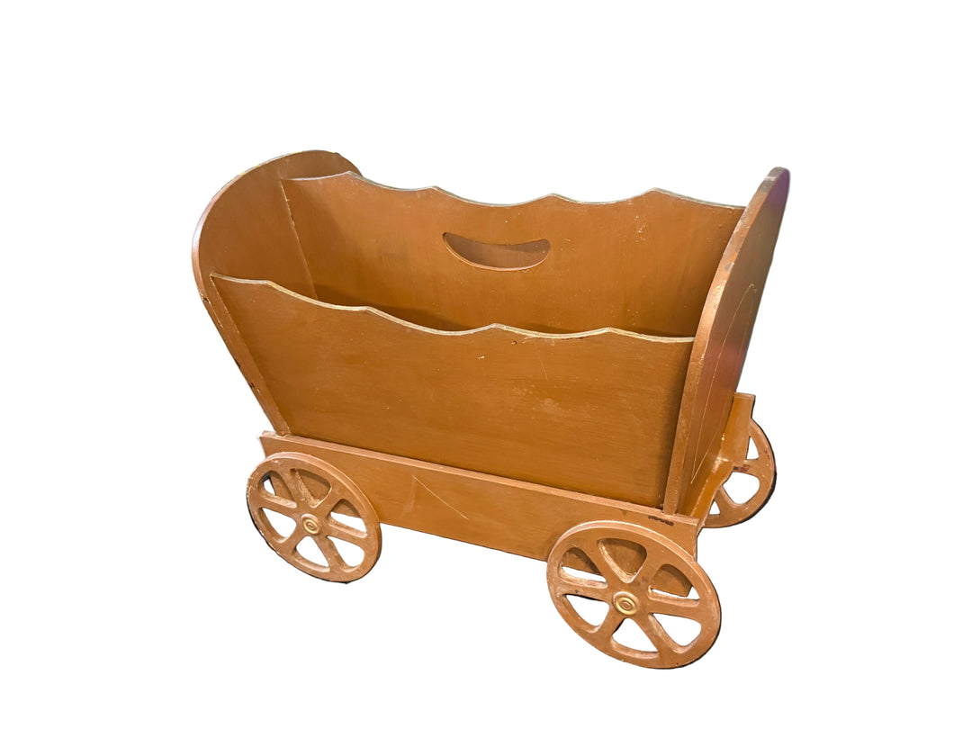 Wooden Wagon Magazine Holder