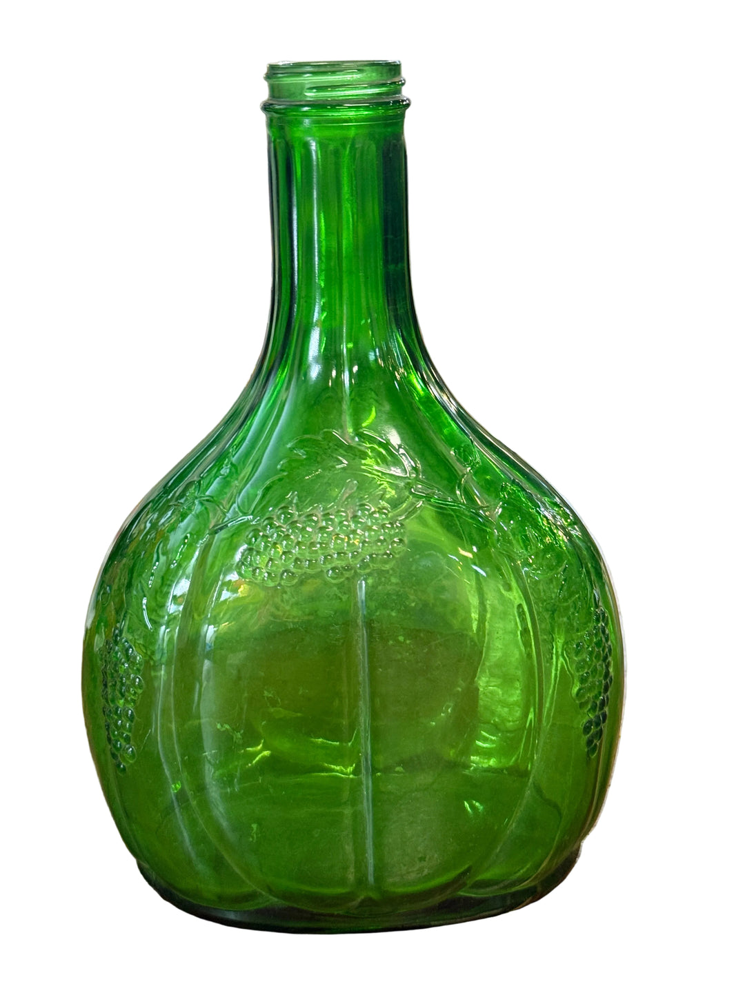 Vintage Green Glass Bottle Half Gallon Wine