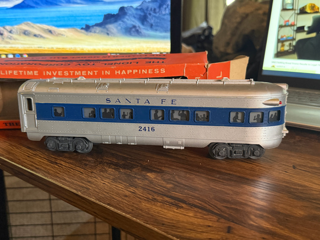Trains - Lionel Postwar O Gauge Santa Fe Passenger Car