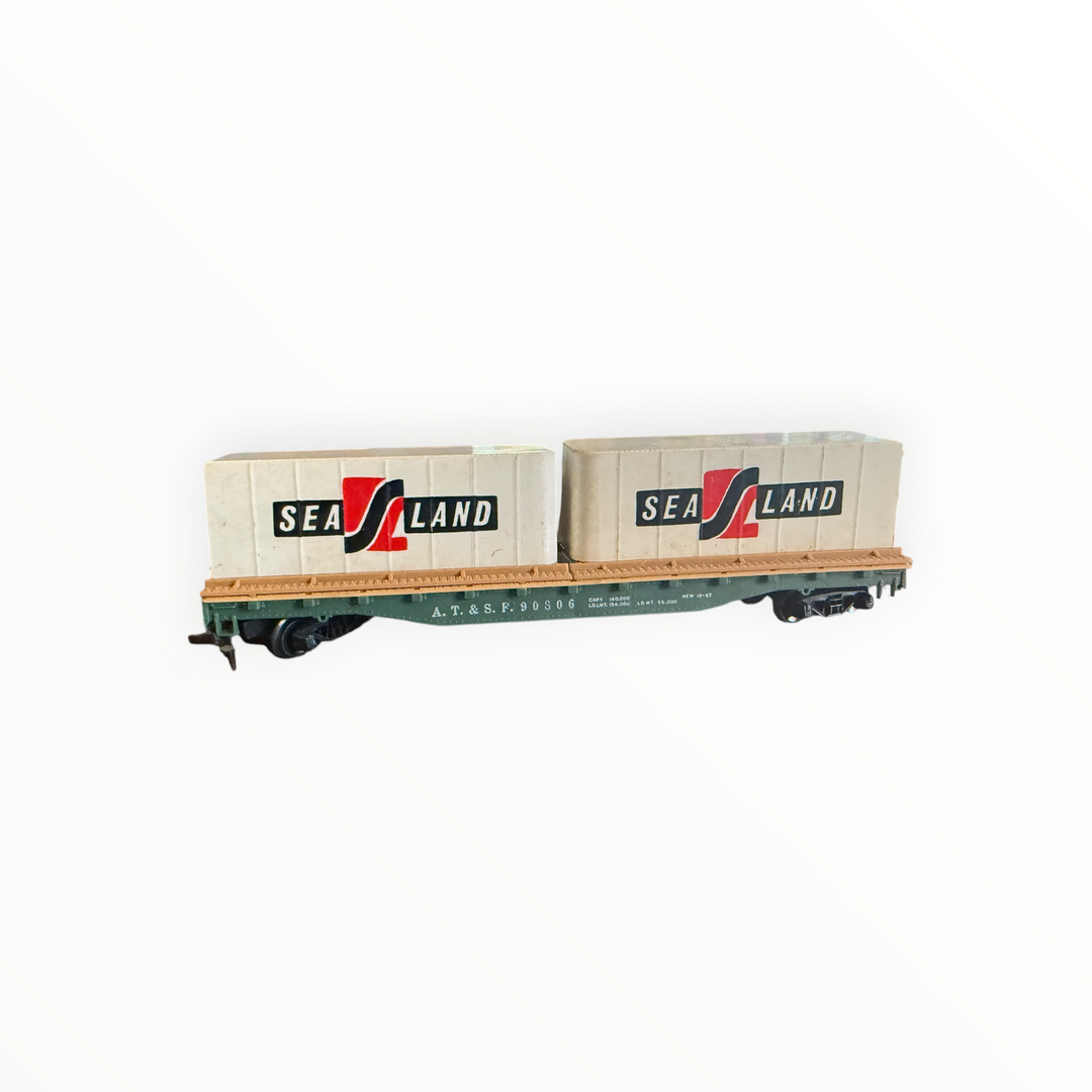 Trains - Tyco HO Scale Flatcar Sealand