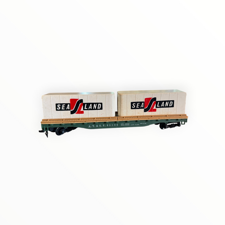 Trains - Tyco HO Scale Flatcar Sealand