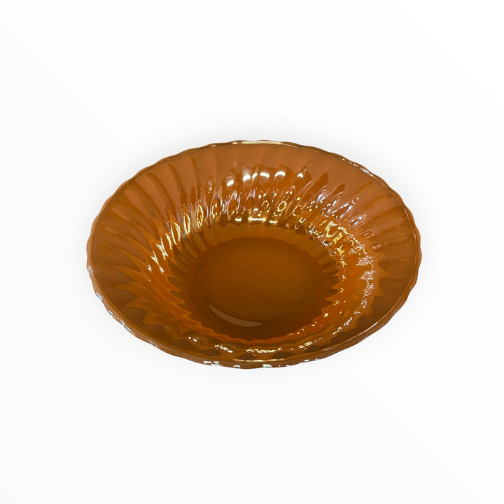 Vintage Anchor Hocking Fire-King Peach Lustre Swirl Bowl