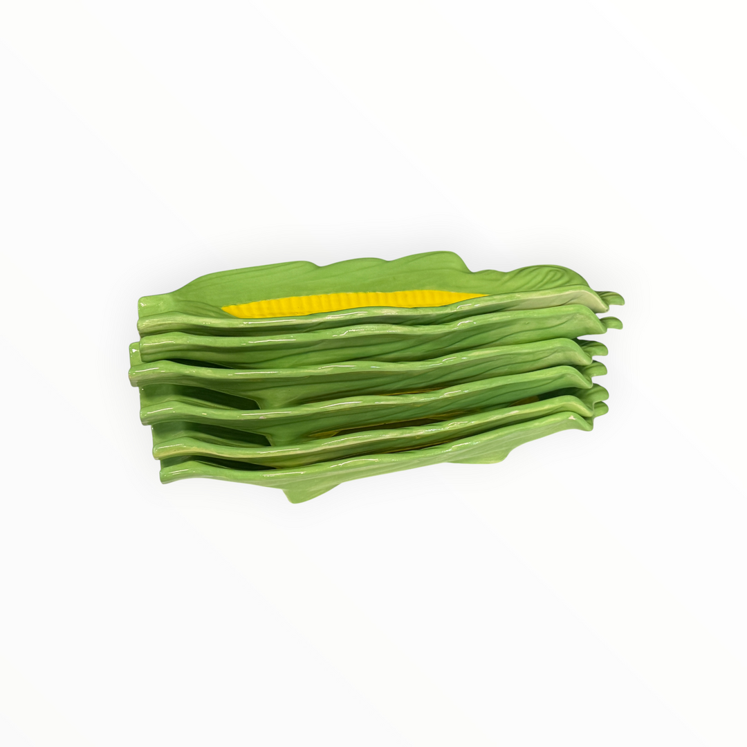 Ceramic Corn on the Cob Serving Plates