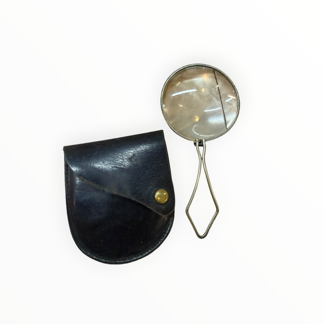 Antique Magnifying Glass Folding Handle 1930s