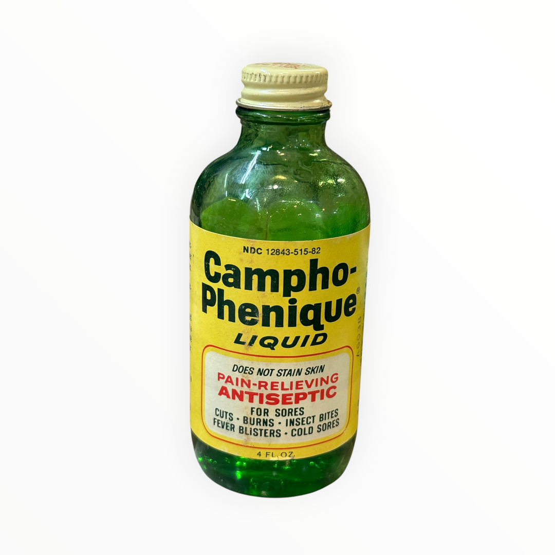 Vintage Campho-Phenique Liquid Bottle 4 Oz