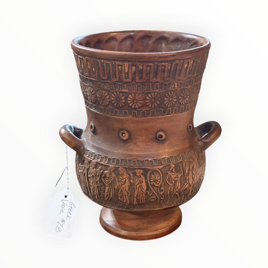 Grecian-Style Terracotta Vase