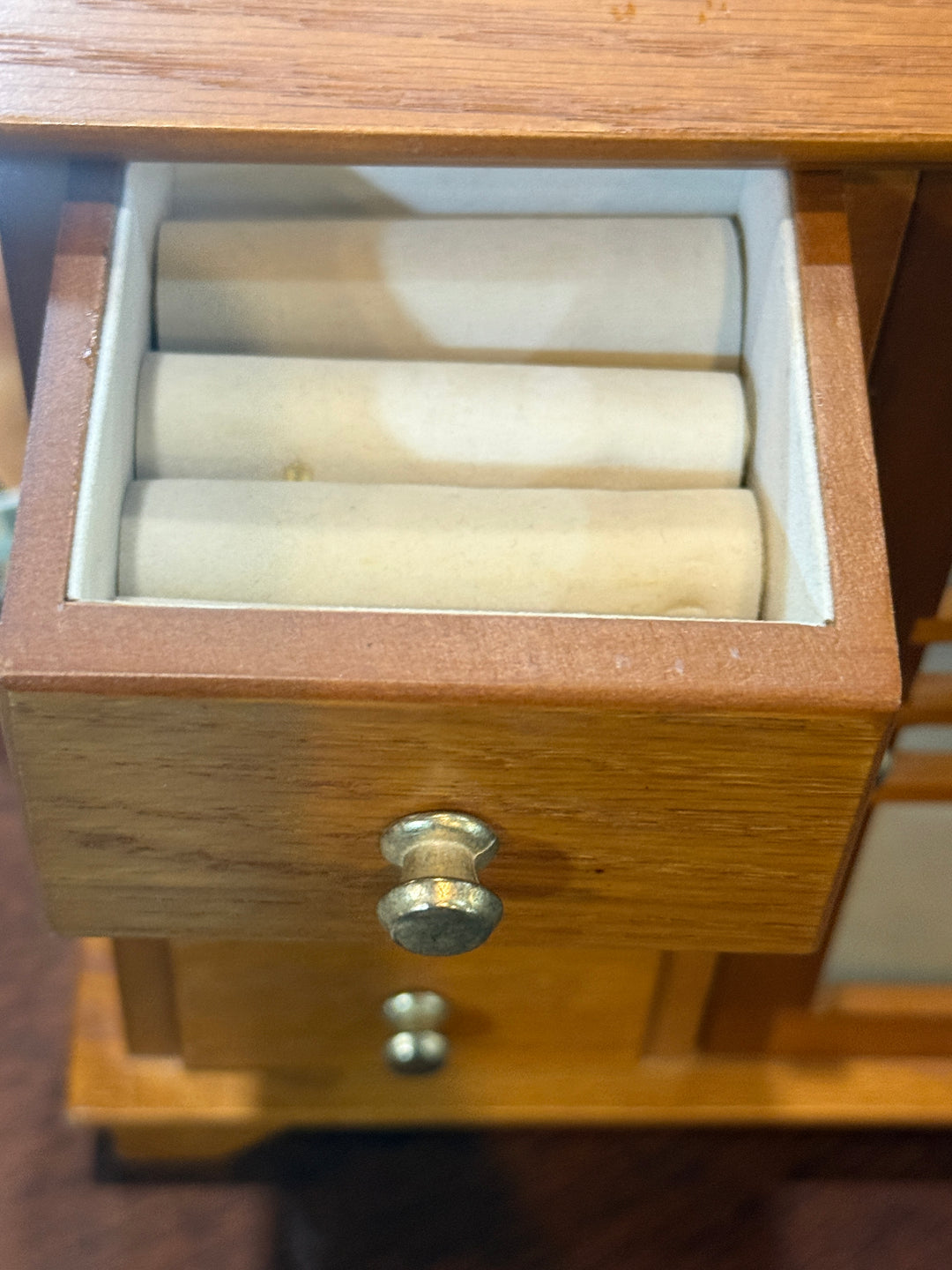 Oak Wood Jewelry Armoire