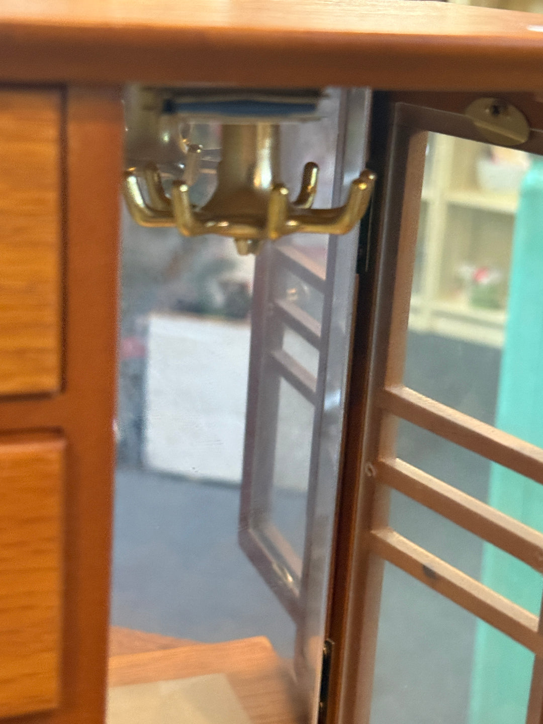 Oak Wood Jewelry Armoire