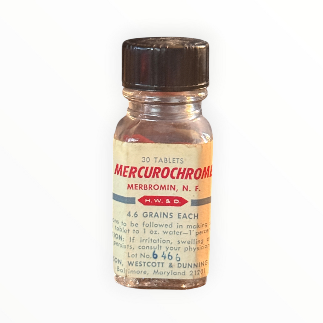 Vintage Mercurochrome Merbromin, N.F. Bottle