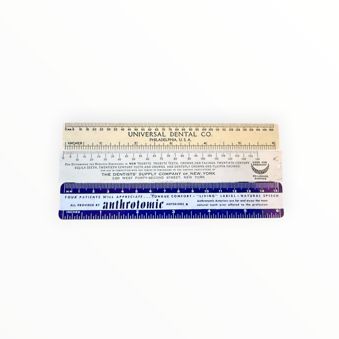 Vintage Dental Tooth Indicators and Rulers