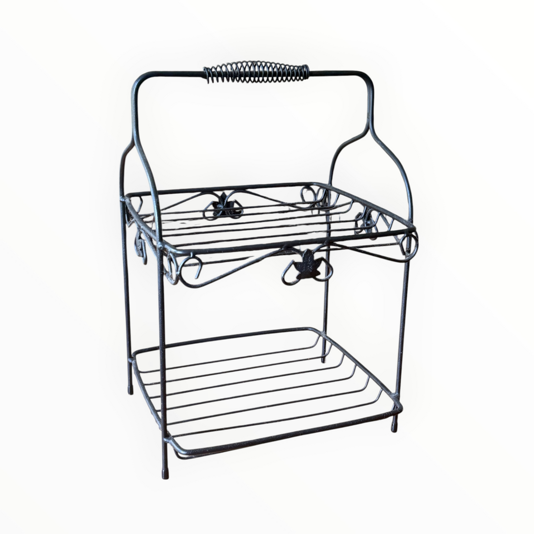 Longaberger Wrought Iron 2 Tier Server/Stand