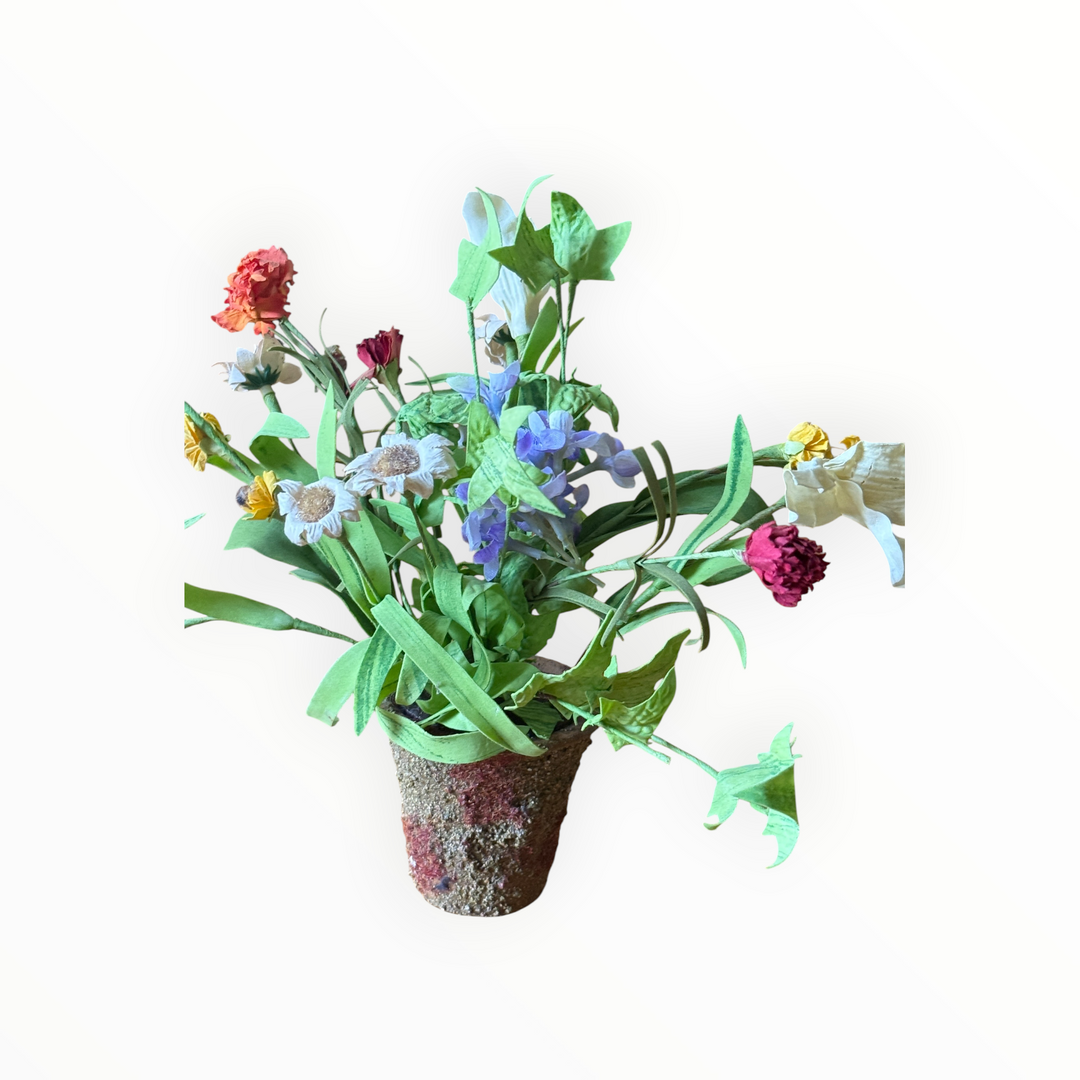 Small Faux Potted Wild Flower