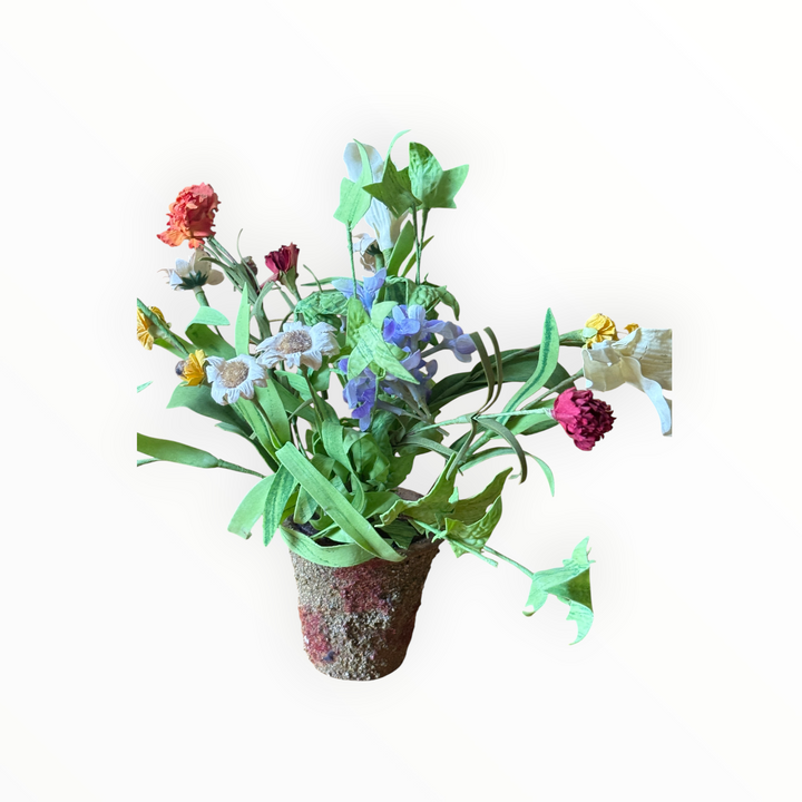 Small Faux Potted Wild Flower