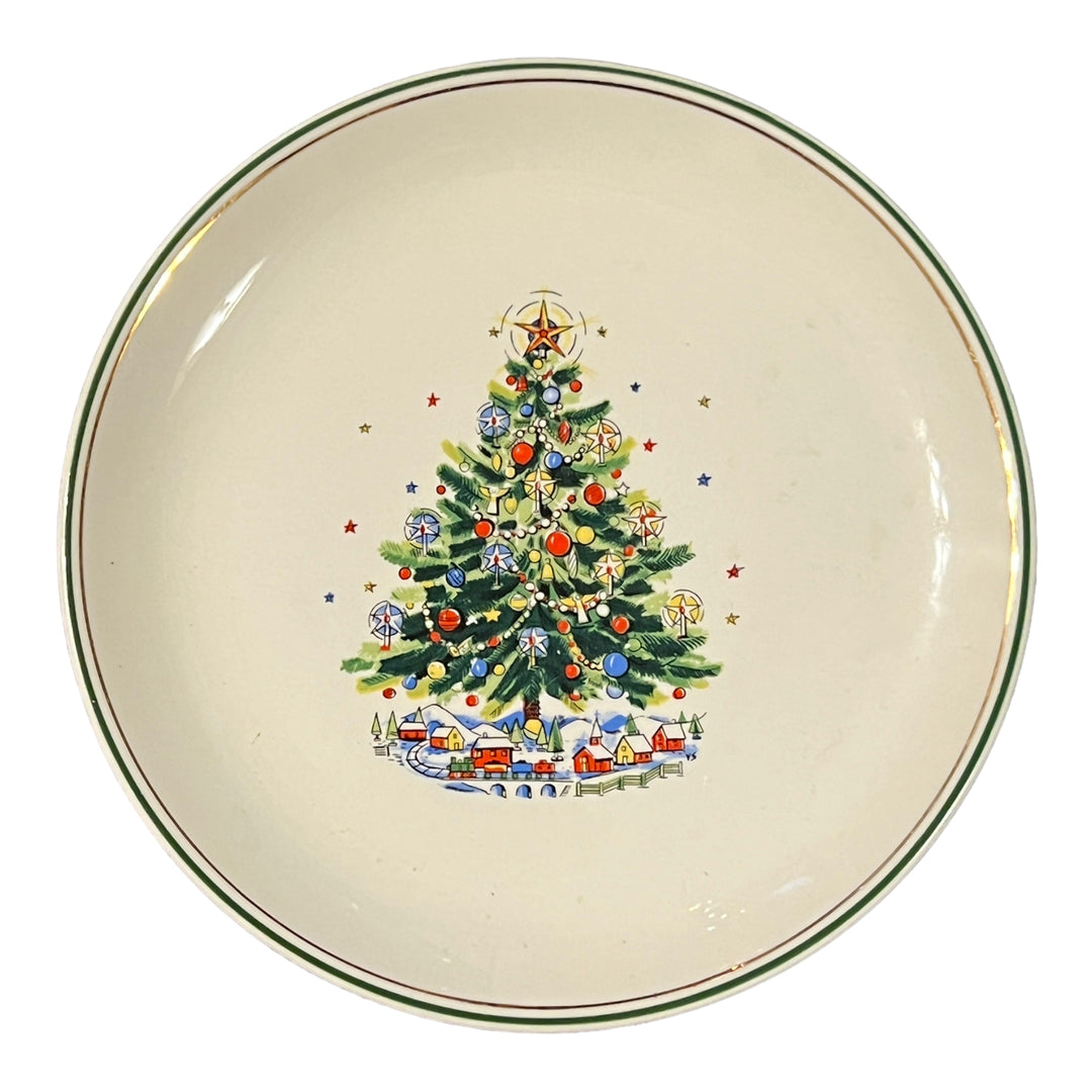 Vintage Viktor Schreckengost Salem "CHRISTMAS EVE" Salad Plate