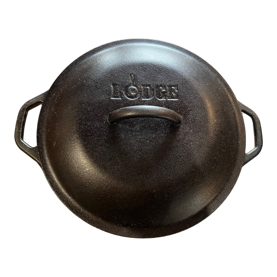 Lodge #8 Cast Iron Dutch Oven Pot with Lid 10-1/4 in