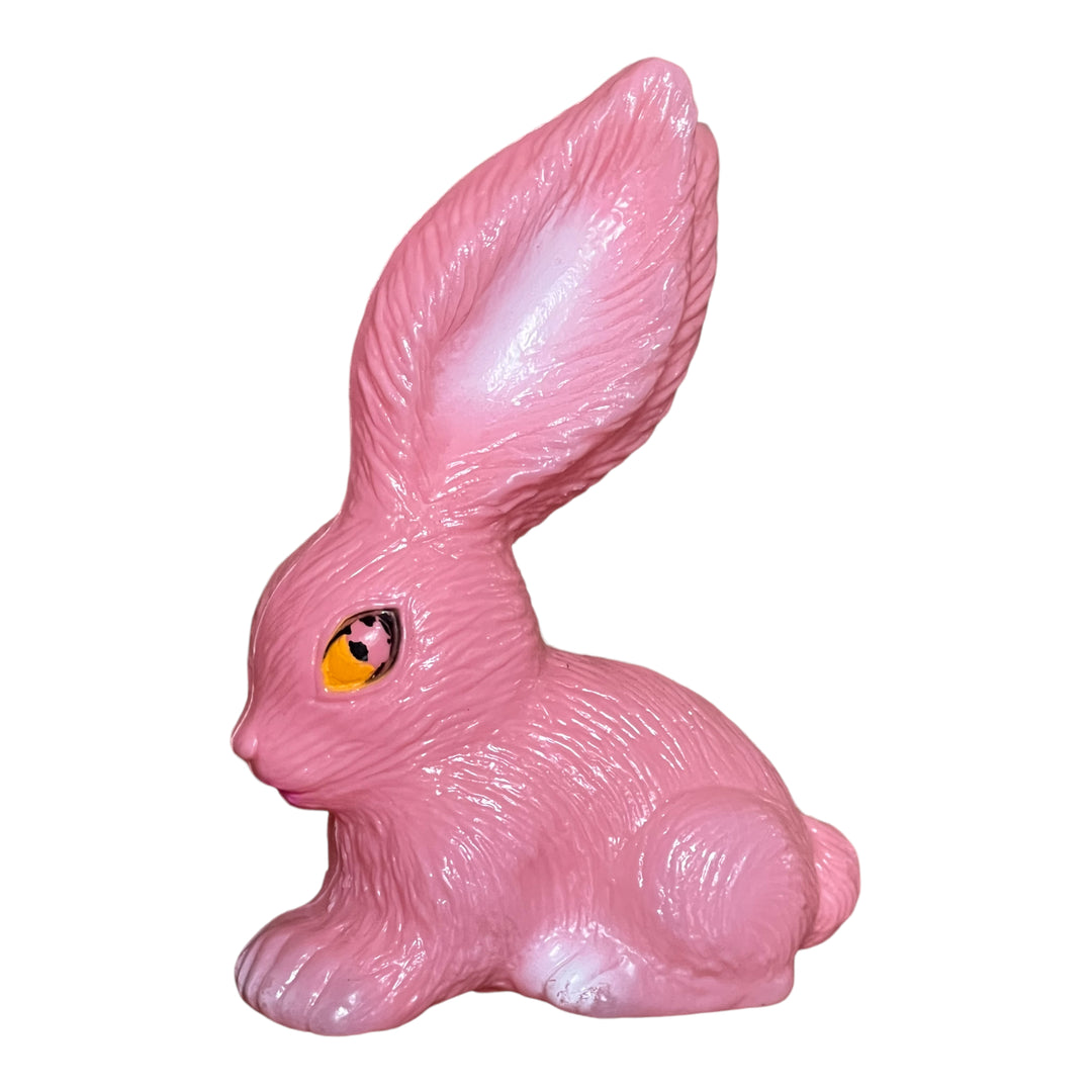 Vintage Easter Toy - Plastic Pink Bunny