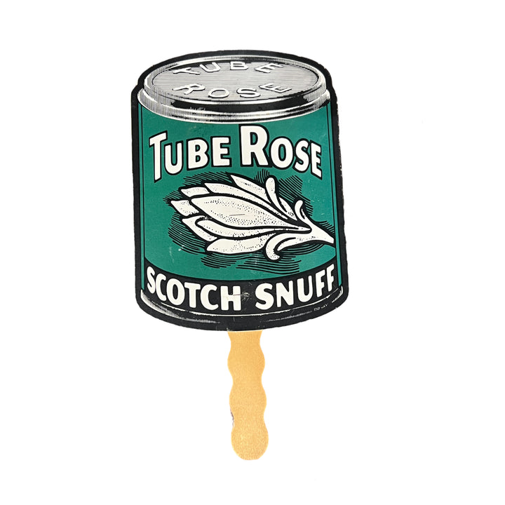 Tube Rose Scotch Snuff Advertising Fan