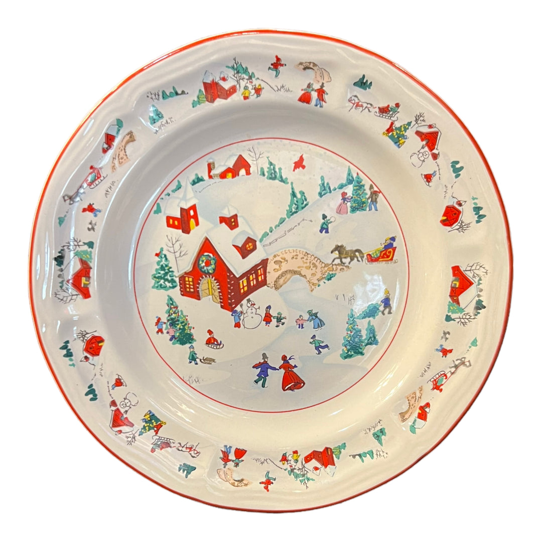 Farberware White Christmas 1995 - Dinner Plate