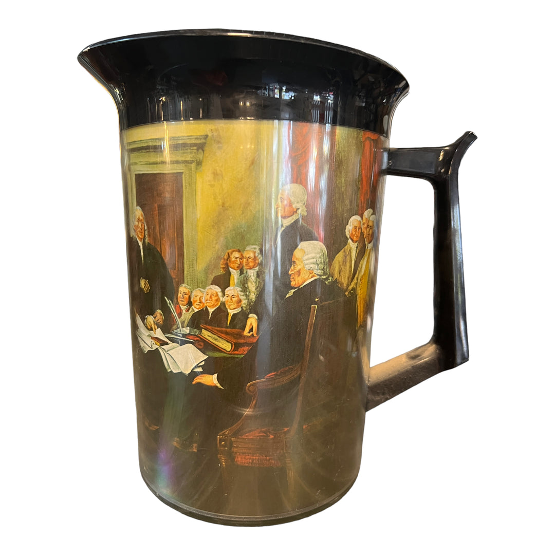 Thermo Serve Declaration Of Independence Water Pitcher Vintage