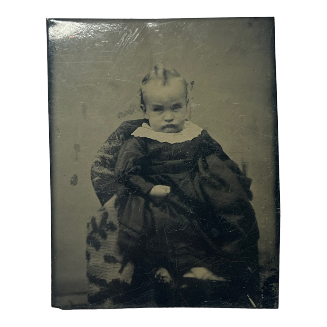 Vintage Tintype Photo - Baby