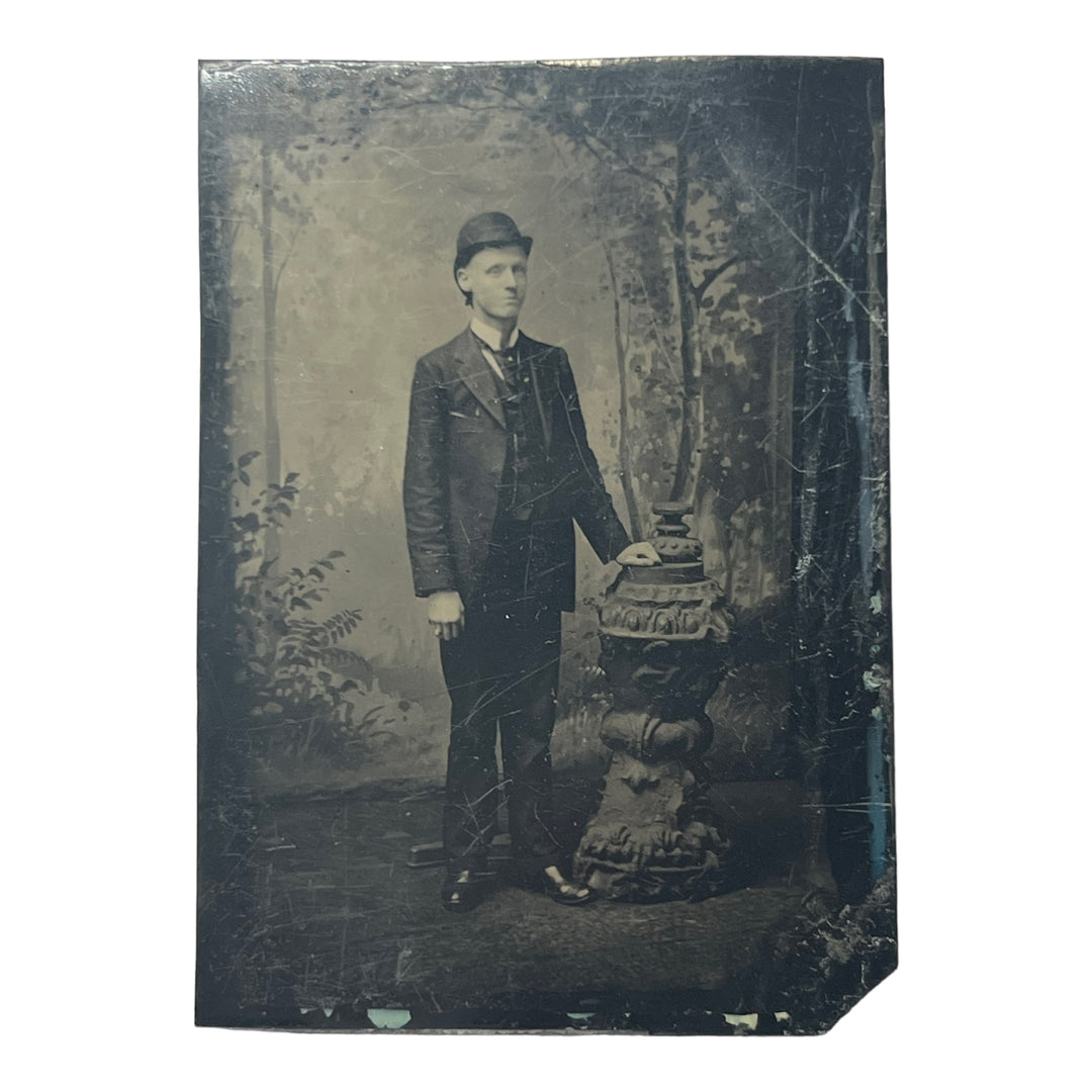 Vintage Tintype Photo - Man in Hat