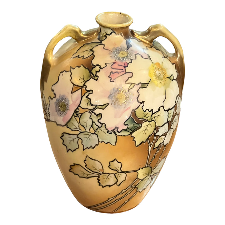 Morimura Brothers Nippon Hand Painted Vase