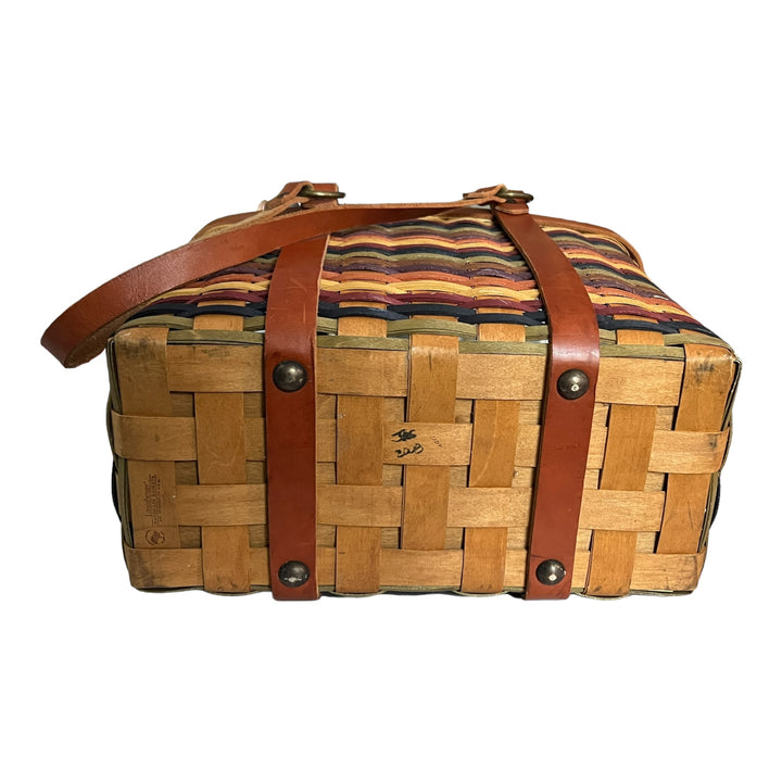 Longaberger Signature Weave Village Basket Tote