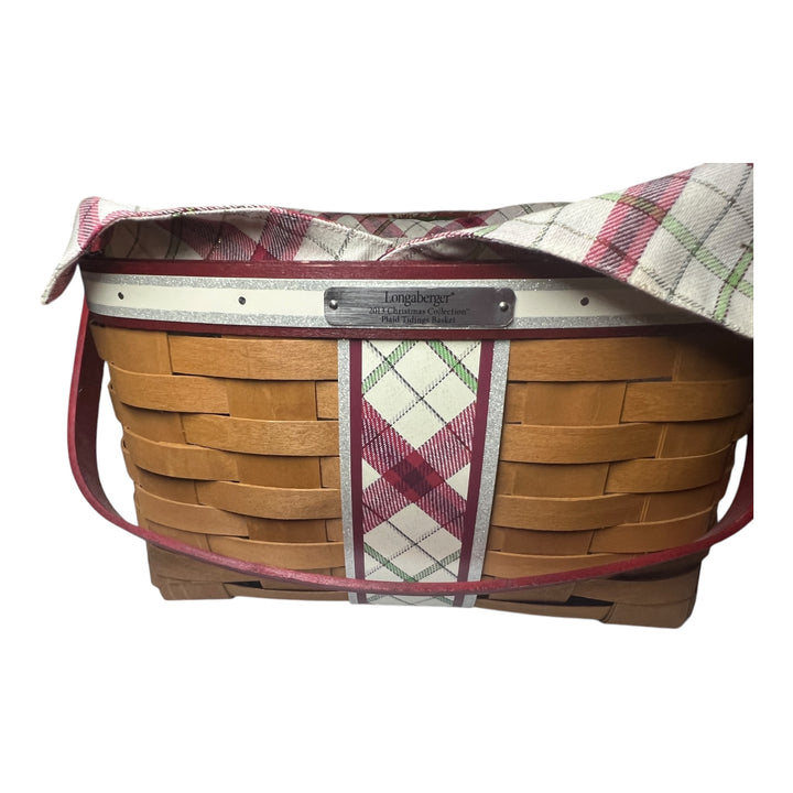 Longaberger 2013 Christmas Collection Plaid Tidings Basket