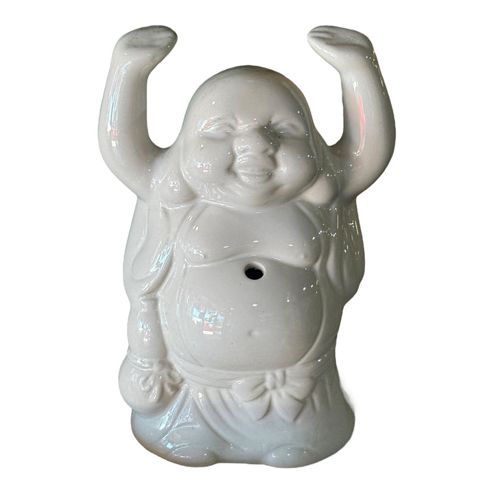 Vintage Happy Buddha Tiki White Ceramic Cocktail Mug