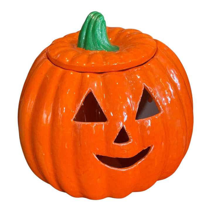 Ceramic Pumpkin Candle Holder