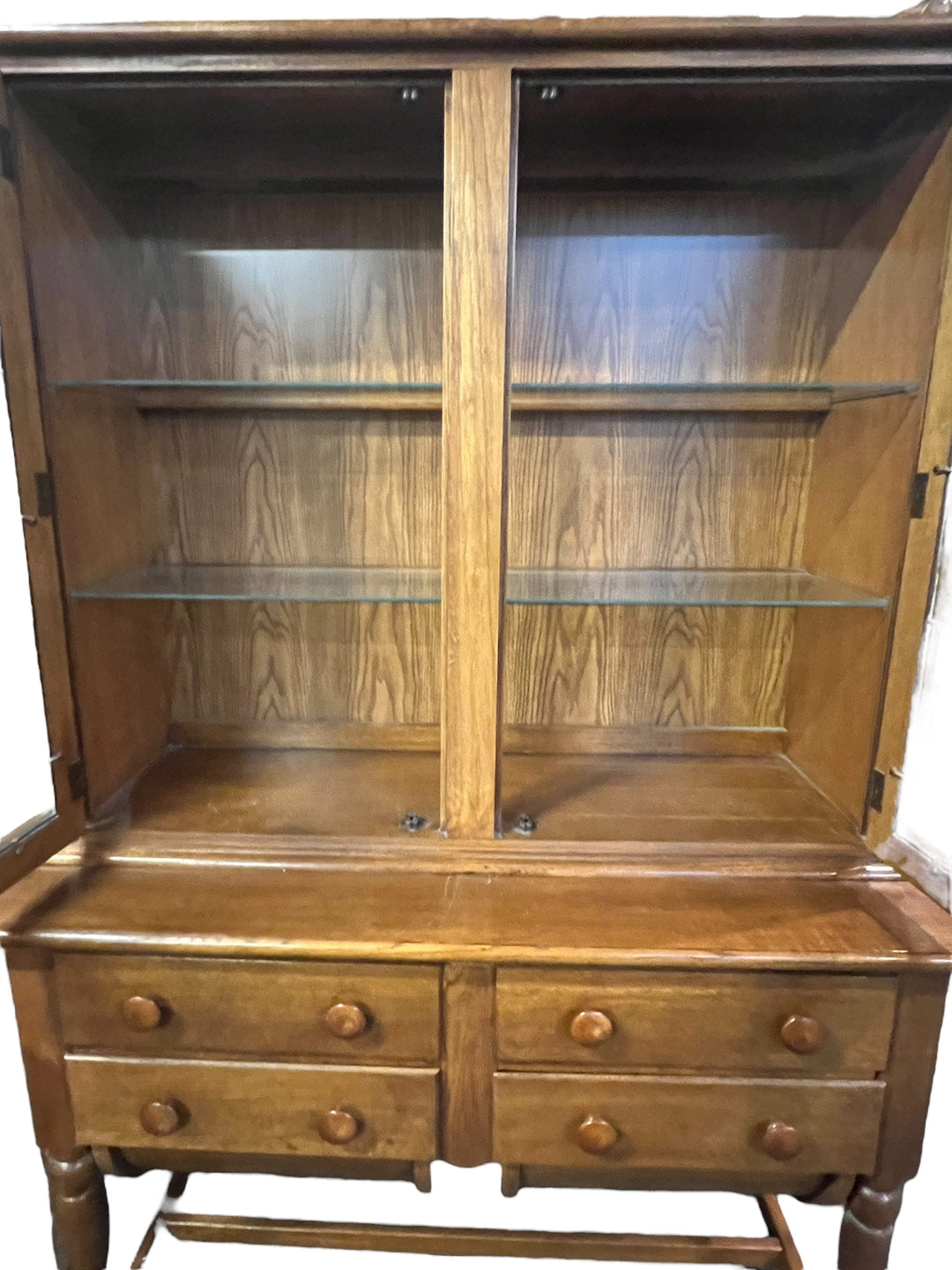Wooden Hutch/Cabinet Possum Belly Drawers PICKUP ONLY