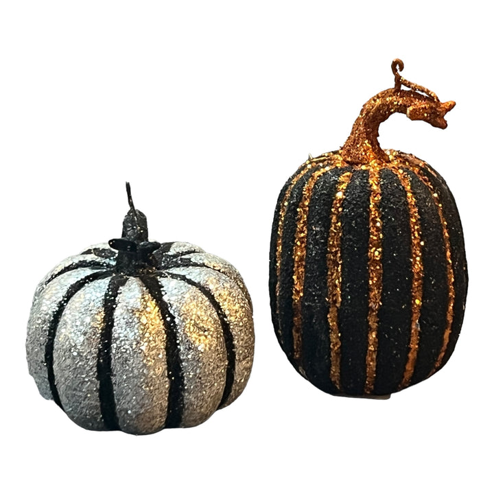 Glitter Pumpkin Pair