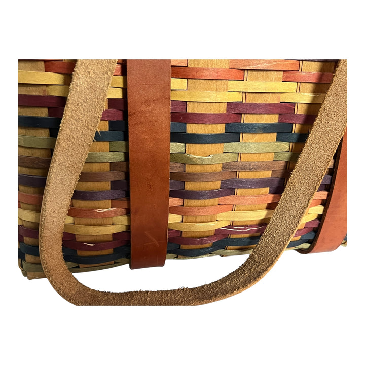 Longaberger Signature Weave Village Basket Tote