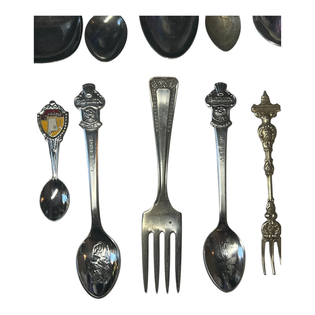 Souvenir Spoon / Fork Lot of 15