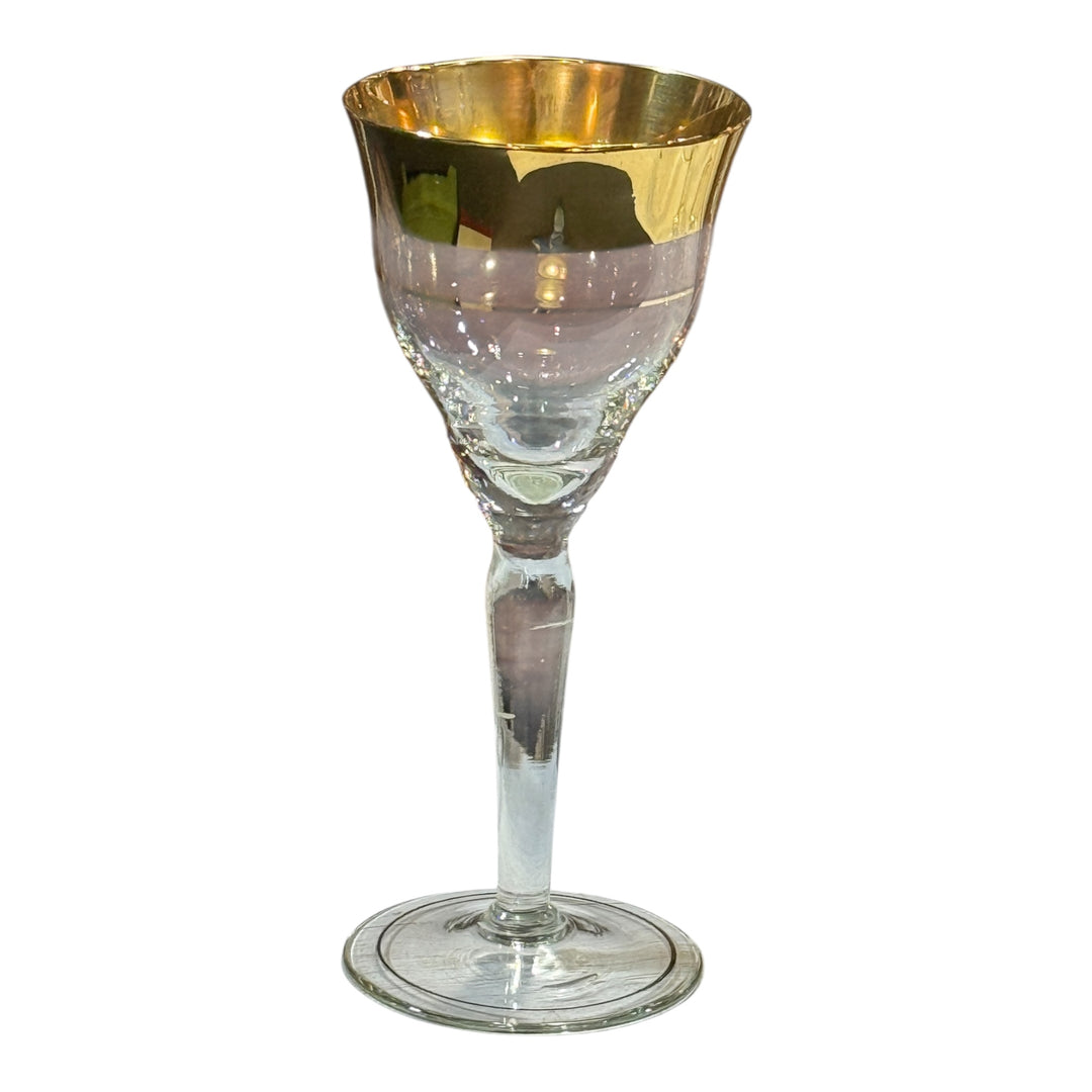 Gold Rim Wine Glass Dorothy Thorpe