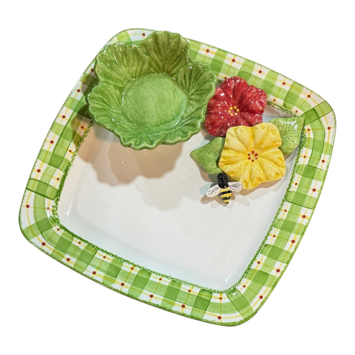 Cali Pottery - Serving Dish with Cabbage Bowl