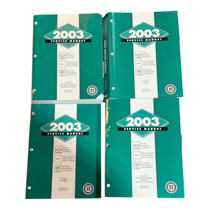 2003 Tahoe, Suburban, Avalance, Yukon, Escalade Service Manual Set