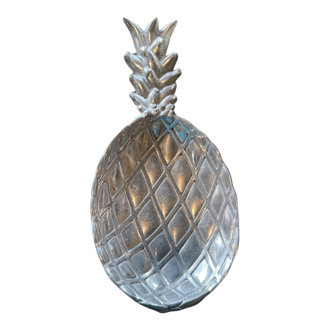Pewter Pineapple Serving Bowl Tray Dish Platter, RWP, The Wilton Co.