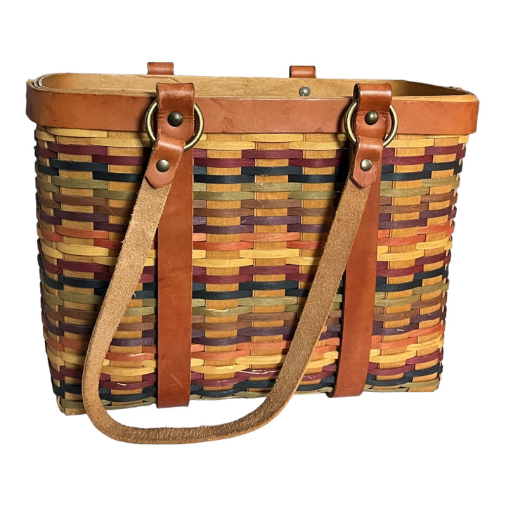 Longaberger Signature Weave Village Basket Tote