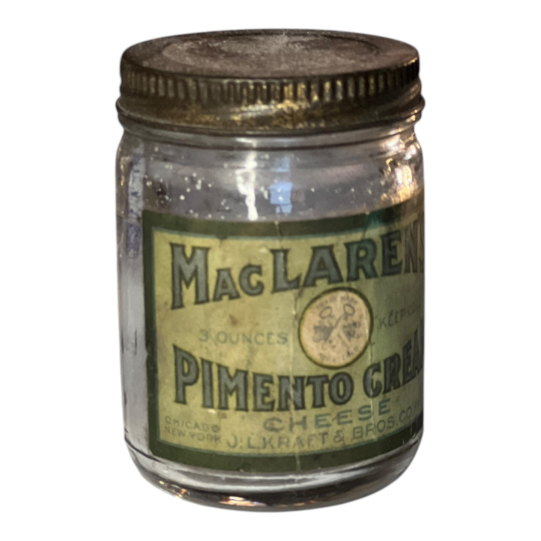 Vintage MacLaren's Pimento Cream Cheese Bottle