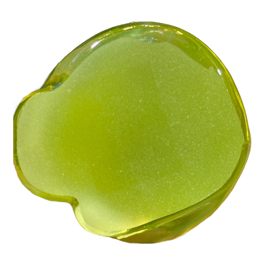 Fenton Topaz Iridescent Glass Stylized Cat