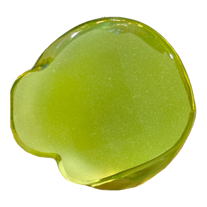 Fenton Topaz Iridescent Glass Stylized Cat