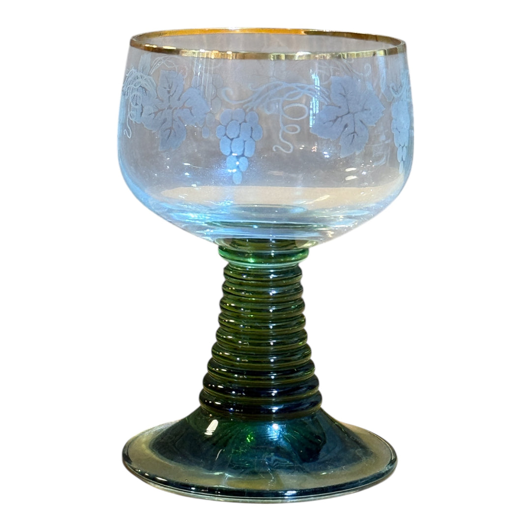 Vintage Schott-Zwiesel Wine Romans Fine German Glass Gold Trim