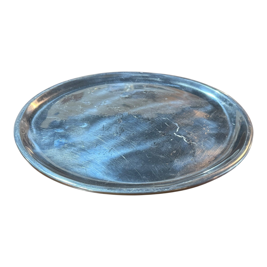 Vintage Nambe 554 Metal Alloy Solid Platter 12" Stamped Numbered