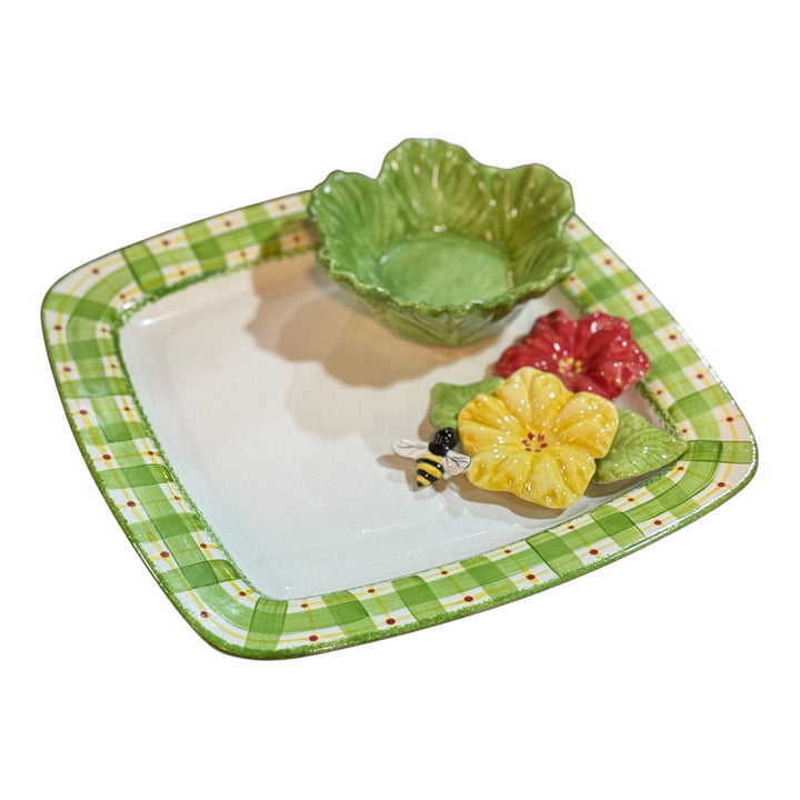 Cali Pottery - Serving Dish with Cabbage Bowl