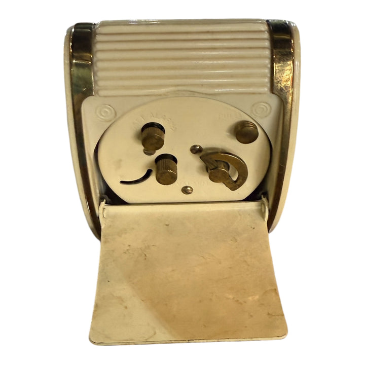 Vintage Westclox Keywould Travel Alarm Clock Tambour Art Deco
