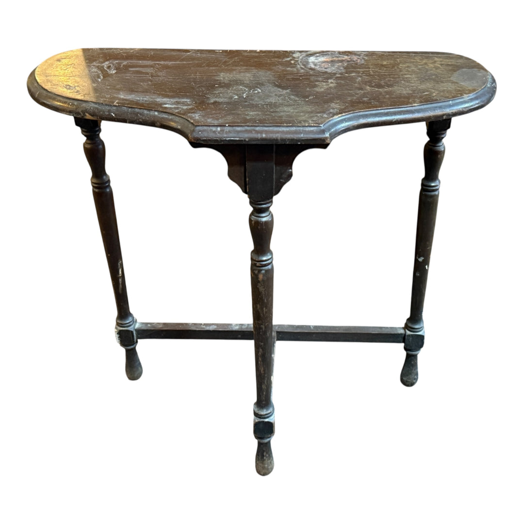 Demilune Table NEEDS LOVE  PICKUP ONLY