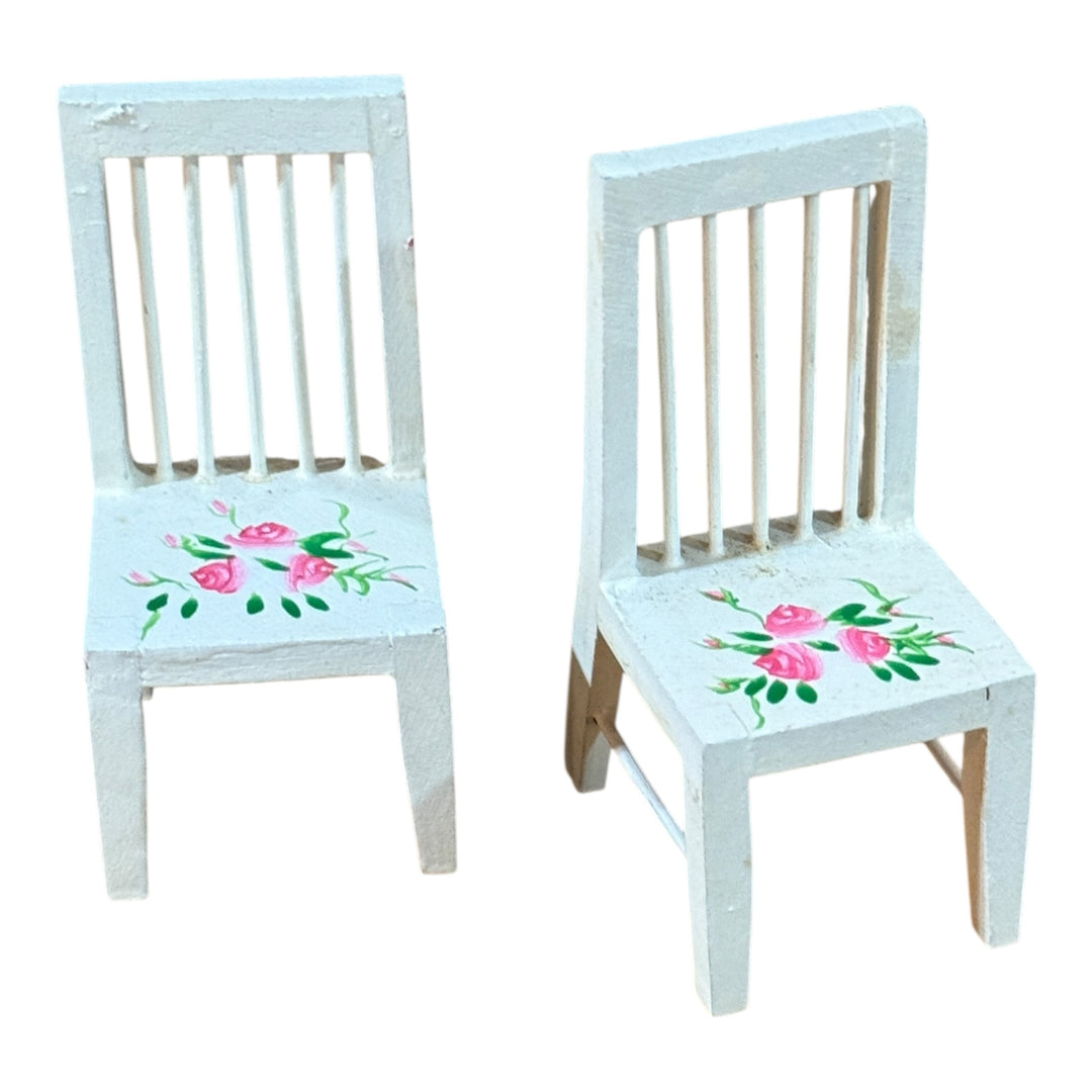 Dollhouse - Floral Set of Chairs